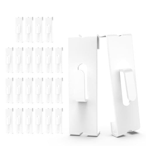 Ujjdwiurgh 24 St¨¹ck Gitterwandhaken, Kleiderb¨¹gel, Gitterpaneelhaken, Gitterwandhaken, Gitterwandteile, Zubeh?r, Drahtgitterhaken, Gitterregalhaken, von Ujjdwiurgh