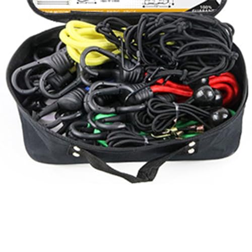 Ujjdwiurgh 28 St¨¹ck Robuste Bungee-Seile mit Haken, Seil, Gep?ckpackgurt f¨¹r Motorrad, Fahrrad, Camping, Wandern von Ujjdwiurgh