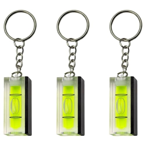 Ujjdwiurgh 3-Teilige Magnetische Mini-Wasserwaage mit Schl¨¹sselanh?nger f¨¹r die Inneneinrichtung, Pr?zisionswerkzeug im Taschenformat f¨¹r Den Bau von Ujjdwiurgh