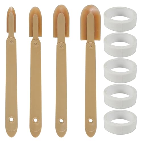 Ujjdwiurgh 4-Teiliges Gummi-Dichtungswerkzeug, Dichtungsspatel, Dichtungsfinish-Werkzeug, Dichtungsentfernungswerkzeug f¨¹r Fliesen, Sp¨¹lbecken, Fugensockel, B von Ujjdwiurgh