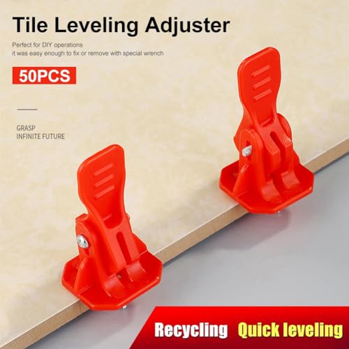 Ujjdwiurgh 50 St¨¹ck Leveling-System Fliesenlege-Werkzeug Positionierungs-Nivellierer Wird Verwendet, Um Wandfliesen zu Verlegen. von Ujjdwiurgh