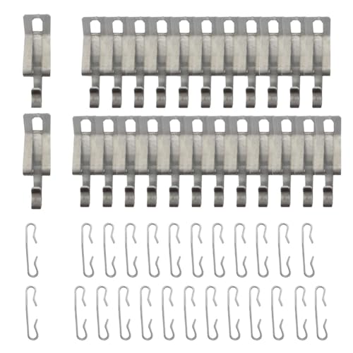 Ujjdwiurgh 50-Teiliges W?rmekabel-Dachklemmen- und Abstandshalter-Set, Dachenteisungs-W?rmekabelklemmen, Silbernes Dachklemmen-Set, Kabelklemmen f¨¹r Den Au?enbereich von Ujjdwiurgh