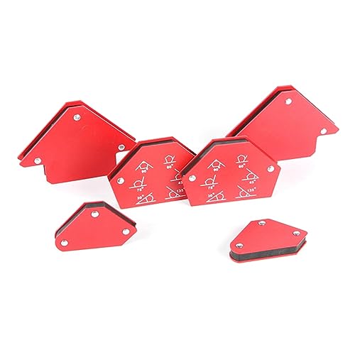 Ujjdwiurgh 6 St¨¹ck Roter Winkelmesser Magnetische Mehrwinkel Schwei?vorrichtung Rechtwinkel Magnet Schwei?werkzeug von Ujjdwiurgh