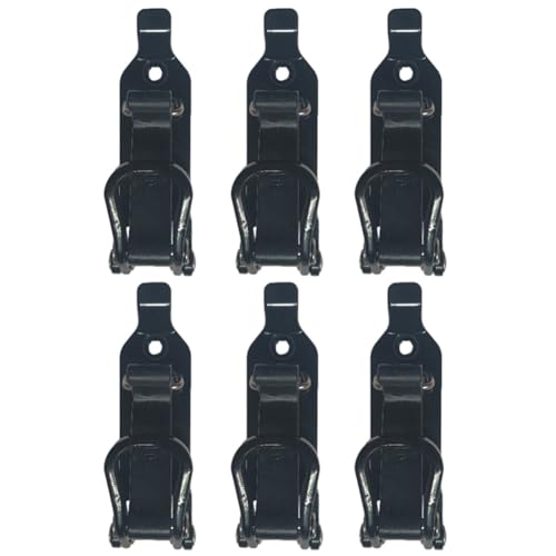 Ujjdwiurgh 6 Stk. Schaufelhalterung f¨¹r Dachtr?ger, Metall Wandmontageset Schwarze Metall Schaufelhalter Klemme Wandmontage Set von Ujjdwiurgh