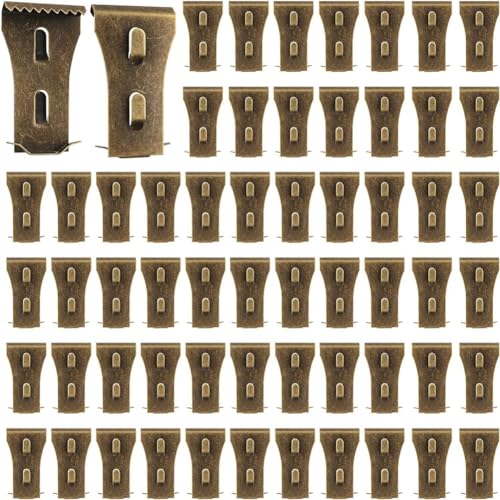 Ujjdwiurgh 60 St¨¹ck Ziegelwand-Clips zum Aufh?ngen Von Haken im Freien, Wandverkleidungshaken, Ohne Bohren, Passend f¨¹r Ziegel Von 2 1/4 Bis 2 3/8, Langlebig, Einfach zu Verwenden von Ujjdwiurgh