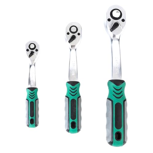 Ujjdwiurgh 72-Zahn-Ratschen-Griffschl¨¹ssel-Set 1/4 / 3/8 / 1/2 Teleskop-H¨¹lle Einstellbarer Drehmoment-Antirutsch-Schl¨¹ssel Auto-Reparatur-Werkzeug-Set von Ujjdwiurgh