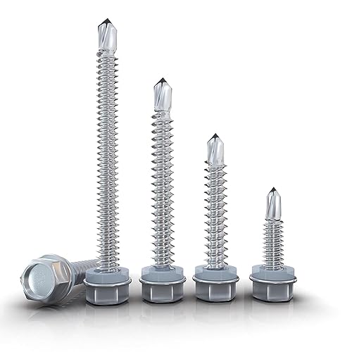 Ujjdwiurgh 80 St¨¹ck 12 X 1 Bis 2-1/2 Selbstbohrende Schrauben f¨¹r Metall, Edelstahlblechschrauben, f¨¹r Bau und Reparatur, Einfach zu Ersetzen Ujjdwiurgh 80 St¨¹ck 12 X 1 Bis 2-1/2 Selbstbohrende Schrauben f¨¹r Metall, Edelstahlblechschrauben, f¨¹r Bau und Reparatur, Einfach zu Ersetzen von Ujjdwiurgh