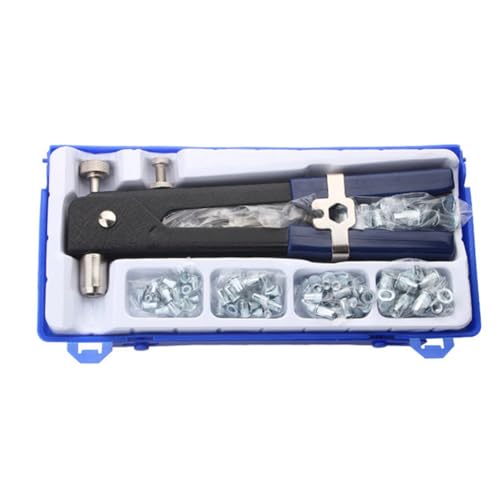 Ujjdwiurgh 86-Teiliges Nietzangen-Set, Nietzange, Professionelle Nietmaschine, Schwere Nietmutternmaschine mit Werkzeugkasten, Einfach zu Bedienen von Ujjdwiurgh