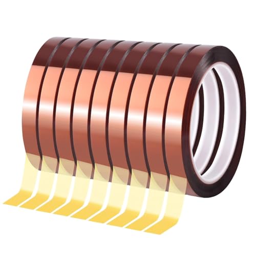 Ujjdwiurgh 9 Rollen 10 mm X 33 M (108 ?) Sublimationsband, W?rmeband, Transferband, Hitzebest?ndiges Hochtemperaturband, W?rmeband von Ujjdwiurgh