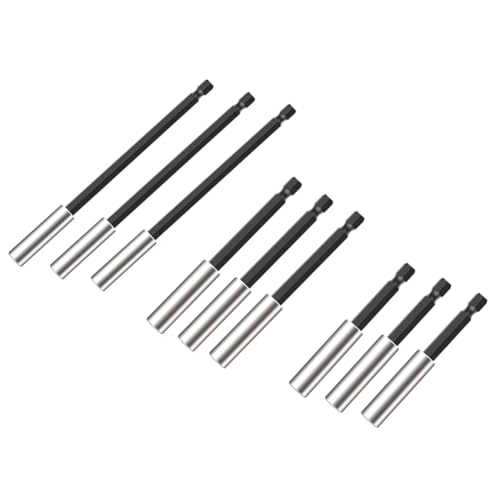 Ujjdwiurgh 9-Teilige Schraubendreher-Bithalter, Verl?ngerungsstecknuss, Bohrer-Magnethalter, Sechskantschaft, Schnellwechsel-Bohrerf¨¹hrung von Ujjdwiurgh
