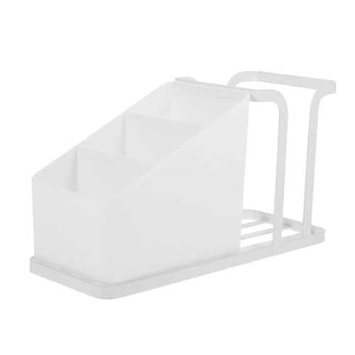 Ujjdwiurgh Becher- und Deckelhalter, Verstellbarer Kaffeebecherhalter-Organizer, 3-Fach-Einwegbecherspender mit Kaffeepad, Langlebig, Einfach zu Installieren A von Ujjdwiurgh