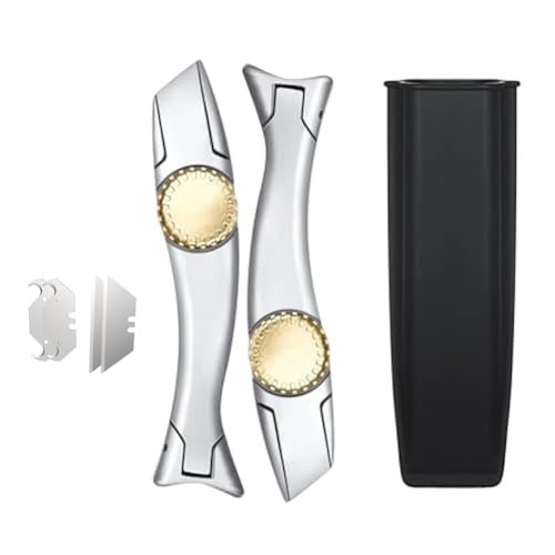 Ujjdwiurgh Dachdeckermesser, 2er-Pack Teppichmesser mit Ersatzklingen f¨¹r Universalmesser, Dachdeckerwerkzeuge mit Halter f¨¹r Teppichschneider von Ujjdwiurgh