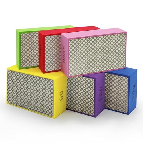 Ujjdwiurgh Diamant-Polierpads, Diamant-Sandbl?cke f¨¹r Fliesen, Marmor und Metall, 60, 100, 200, 400, 600, 1000 von Ujjdwiurgh