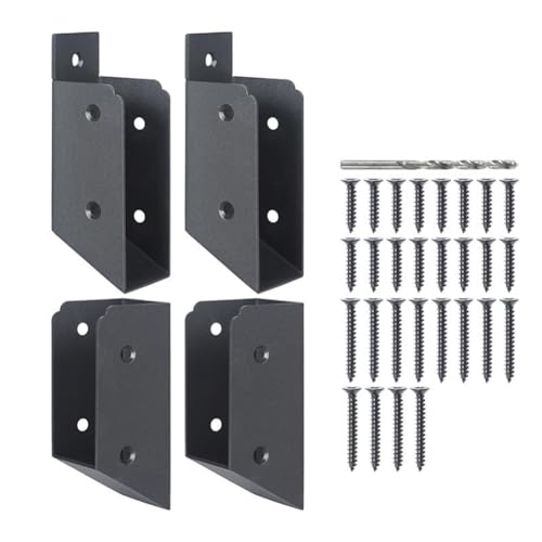 Ujjdwiurgh Edelstahl 2 X 4 (Eigentlich 1 ? X 3 ?) Deckgel?nderverbinder, f¨¹r Deckgel?nder, Handlauf, Scheune und Balkenende, Einfach zu Verwenden C von Ujjdwiurgh