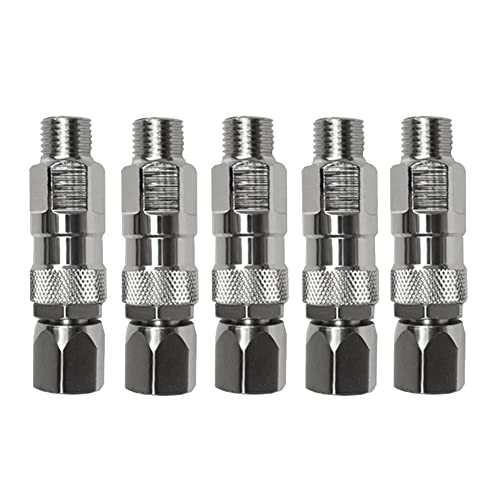 Ujjdwiurgh Ersatzteile, Zubeh?r, Airless-SPR¨¹hschlauch, Drehadapter, Edelstahl-Spritzger?t-Anschluss, Geeignet f¨¹r Airless-Hochdruck-Farbspritzger?t, 5 St¨¹ck von Ujjdwiurgh