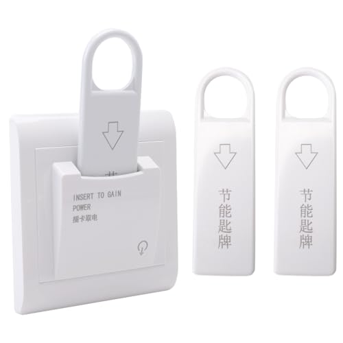 Ujjdwiurgh Hochwertiger Hotel Magnet Karten Schalter Schalter Schl¨¹Ssel f¨¹r Strom mit 3 Karten Ujjdwiurgh Hochwertiger Hotel Magnet Karten Schalter Schalter Schl¨¹Ssel f¨¹r Strom mit 3 Karten von Ujjdwiurgh