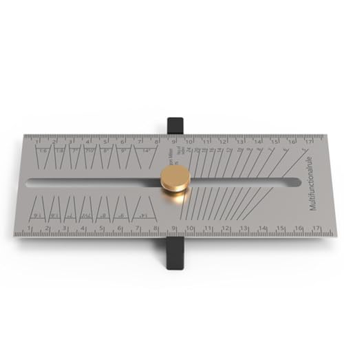 Ujjdwiurgh Holzbearbeitungs-Anrei?Lineal, Multifunktionales Quadratisches Lineal, Markierungslehre, Tischler-Mess-Layout-Werkzeug, Verstellbare Neigungslehre Ujjdwiurgh Holzbearbeitungs-Anrei?Lineal, Multifunktionales Quadratisches Lineal, Markierungslehre, Tischler-Mess-Layout-Werkzeug, Verstellbare Neigungslehre von Ujjdwiurgh