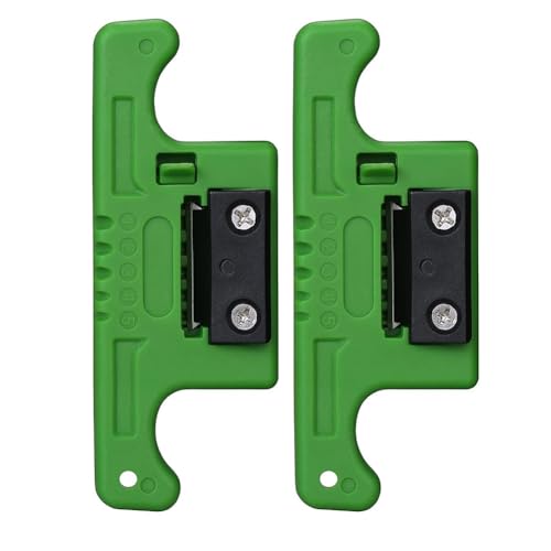 Ujjdwiurgh Kabelband-Abisolierzange 1,9-3,0 Mm, Loser Puffer, L?ngsrohr-Abisolierzange, Gr¨¹n, 2 St¨¹ck von Ujjdwiurgh