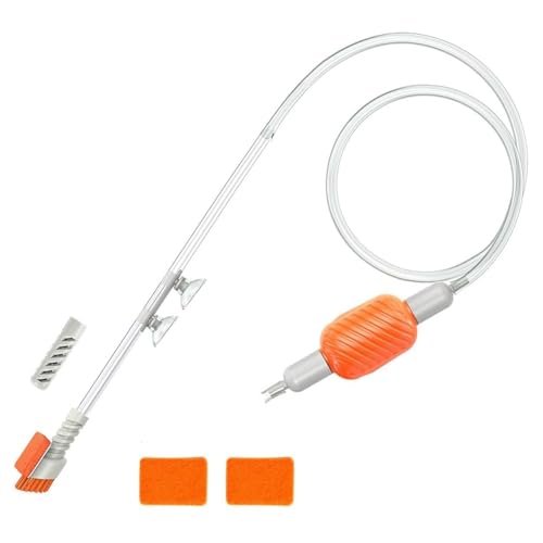 Ujjdwiurgh Kiessauger f¨¹r Aquarien, Manueller Siphon f¨¹r Wasserwechsler, Wasserwechsler f¨¹r Fischtanks f¨¹r Wasserwechsel und Sandwaschen von Ujjdwiurgh