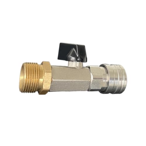 Ujjdwiurgh Kugelhahn f¨¹r Hochdruckreiniger, 1/4 und M22, 14 Mm, Schnellanschluss f¨¹r Hochdruckreiniger-Schlauchsteuerung, Wasserdurchflussschalter von Ujjdwiurgh