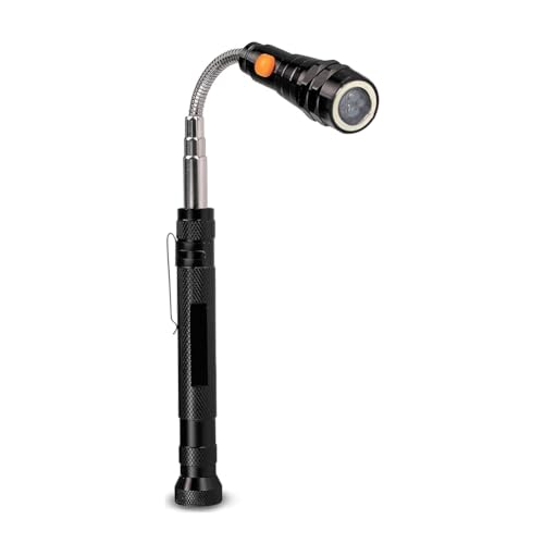 Ujjdwiurgh Magnetisches Aufnahmewerkzeug f¨¹r M?nner - Teleskopmagnet mit LED-Taschenlampe und 22-Teleskophals - Werkzeuggeschenk f¨¹r von Ujjdwiurgh