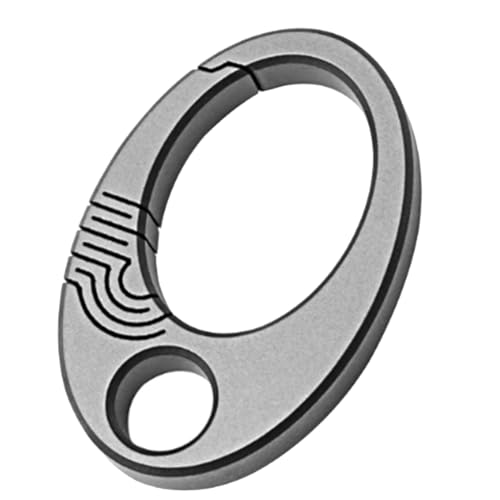 Ujjdwiurgh Mini-Oval mit Schnalle aus Titanlegierung, EDC-Werkzeug für den Außenbereich von Ujjdwiurgh