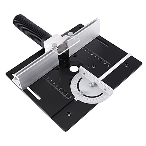 Ujjdwiurgh Multifunktionale Aluminium-Fr?stisch-Einsatzplatte, Holzbearbeitung, Holzfr?se, Klappplatte, Zubeh?r f¨¹r Werkbank-Fr?splatte von Ujjdwiurgh