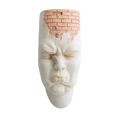 Ujjdwiurgh Nordische Abstrakte Menschliches Gesicht Wandvase Horror Menschliches Gesicht Wandbehang Blumentopf Menschliches Porträt Wandpflanzer Home Decor-C Langlebig Hohe Qualität von Ujjdwiurgh