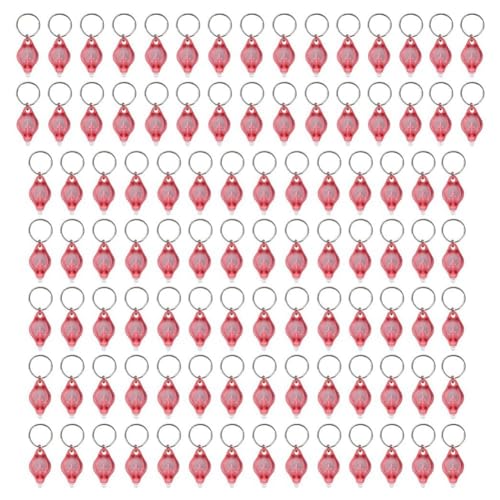 Ujjdwiurgh Packung mit 100 LED-SCHL¨¹sselanh?nger-Taschenlampen, 395 Nm UV-SCHL¨¹sselanh?nger-Taschenlampe, UV-Licht-Taschenlampe, Rosa, Langlebig, Einfach zu Bedienen von Ujjdwiurgh