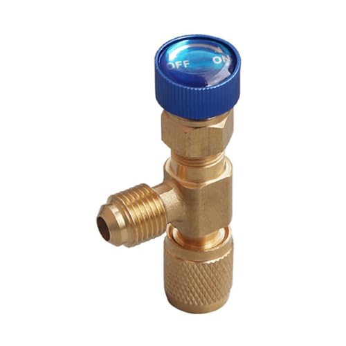 Ujjdwiurgh R22 R410 AC-Ventil, 1/4 Einf¨¹llstutzen, A/C-K?ltemittelventil, Reparatur Von Klimaanlagen und Fluorid-Sicherheitsadapter, Einfach zu Verwenden B von Ujjdwiurgh