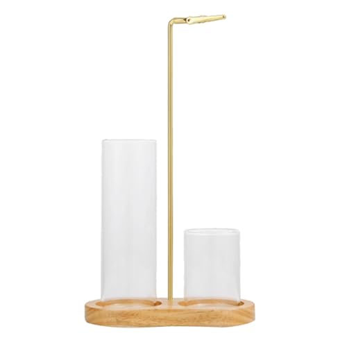 Ujjdwiurgh Räucherstäbchenhalter für Räucherstäbchen, Aschenbecher aus Glas und Räucherstäbchen-Organizer, Braun Ujjdwiurgh Räucherstäbchenhalter für Räucherstäbchen, Aschenbecher aus Glas und Räucherstäbchen-Organizer, Braun von Ujjdwiurgh