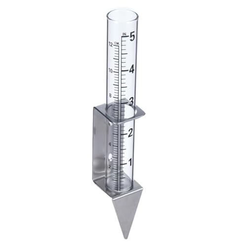 Ujjdwiurgh Regenmesser f¨¹r Den Au?enbereich mit 5 Kapazit?t und Rohr, 2-In-1-Halterung Aus Edelstahl - Pr?zise Regenmessung f¨¹r Garten, Rasen Ujjdwiurgh Regenmesser f¨¹r Den Au?enbereich mit 5 Kapazit?t und Rohr, 2-In-1-Halterung Aus Edelstahl - Pr?zise Regenmessung f¨¹r Garten, Rasen von Ujjdwiurgh