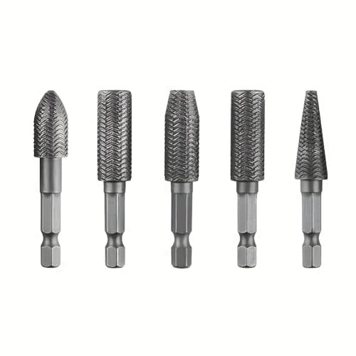 Ujjdwiurgh Rotationsdatei Bohrer Bits Hex Shank Holzschnitzrispen Burrs Rillendschleifgravurer Mahlen -Werkzeug Mahlen von Ujjdwiurgh