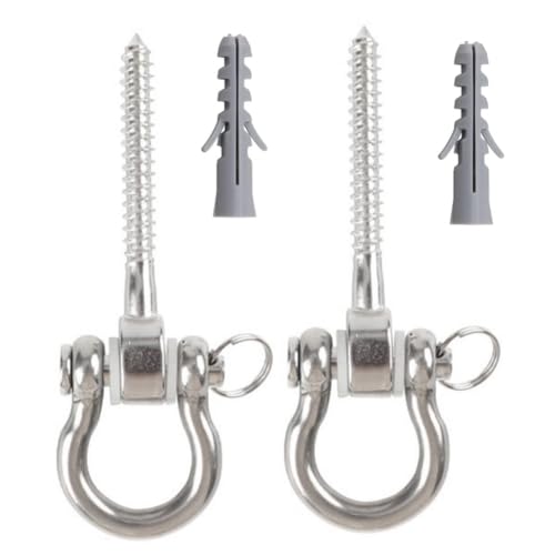 Ujjdwiurgh Schaukel-Aufh?nger, Schaukel-Set, Haken M8, Robuste 180¡ã-H?ngemattenhaken Aus Edelstahl, 1800 Lb Kapazit?t f¨¹r Sandsack-H?ngematten, Langlebig, Einfache Installation, Einfach zu Verwenden Ujjdwiurgh Schaukel-Aufh?nger, Schaukel-Set, Haken M8, Robuste 180¡ã-H?ngemattenhaken Aus Edelstahl, 1800 Lb Kapazit?t f¨¹r Sandsack-H?ngematten, Langlebig, Einfache Installation, Einfach zu Verwenden von Ujjdwiurgh