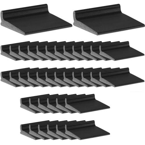 Ujjdwiurgh Selbstklebende Rahmen-T¨¹r-Eckdichtungen f¨¹r Ger?uschisolierung und Wetterschutz, 50 St¨¹ck (Schwarz) von Ujjdwiurgh