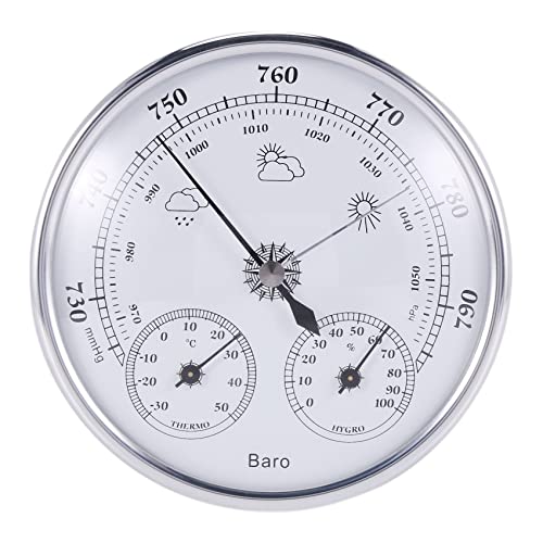 Ujjdwiurgh Wand Montiertes Haushalts Thermometer Hygrometer, Hoch Pr?zises Luft Druck Messger?t Barometer Ujjdwiurgh Wand Montiertes Haushalts Thermometer Hygrometer, Hoch Pr?zises Luft Druck Messger?t Barometer von Ujjdwiurgh