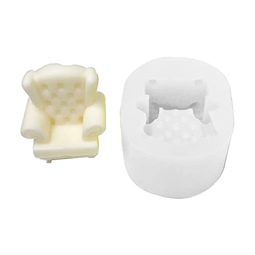 3D-Silikonform für Sofa, Stuhl, flexible Wachsseifenherstellung, Handwerk für Schokolade, harte Süßigkeiten, Dessert, 3D-Silikonformen für Seife, Epoxidharz, Schokolade von Ukbzxcmws