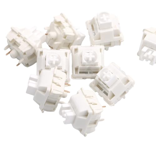 Lineare Schalter Weißer Marmor 5PIN AxisHot Plug Für Mechanische Tastatur Tasten Schalter 10PCS 10PCS Lineare Schalter 5Pins Hot Plug Weißer Marmor Schalter Staubdicht Für Gaming Mechanische Stecker von Ukbzxcmws