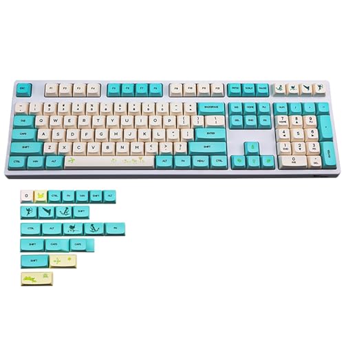 Ukbzxcmws 130 Tasten Frühlingsblüten Themen Tastenkappen Höhenfarbsublimations Tastenkappen Set Für Benutzerdefinierte Mechanische Tastatur von Ukbzxcmws