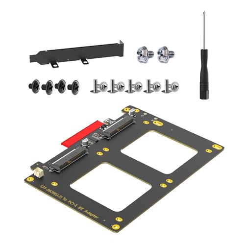 Ukbzxcmws Doppelte SFF8639 Solid Disk Zu PCIE 8X Konvertierungskarte Für Computer Upgrade Und Erweiterung von Ukbzxcmws