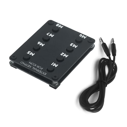 Ukbzxcmws Externe Tastatur Für Transceiver Für IC-705 IC-7610 IC-7300 IC-9700 Für Einfache Nutzung Für RTTY Speicherung Anrufverknüpfungssteuerung von Ukbzxcmws