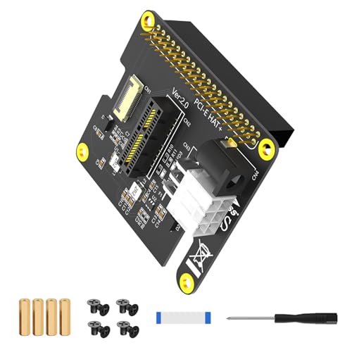Ukbzxcmws PCIe 1X Kartenadapter Mit Kabel 12V Strom 40Pin GPIO Header 6Pin Anschlüsse Für Entwicklungsboard von Ukbzxcmws