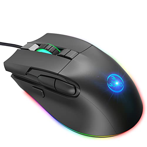 Ukbzxcmws Tragbares Ergonomisches Design Optisches Kabellicht 7200 DPI Computer Gaming Büro Zuhause Für Männlich Und Weiblich USB Optisch Für Computer Desktop Laptops von Ukbzxcmws