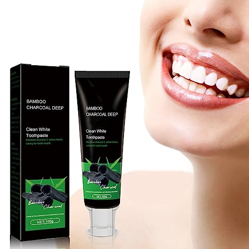 Ukisisi Yanjiayi Bamboo Charcoal Deep Toothpaste, Bamboo Charcoal Deep Toothpaste, Charcoal Deep Whitening Toothpaste, Aktivkohle Zahnpasta, Teeth Cleaner, Aufhellende Zahnpasta-100g von Ukisisi