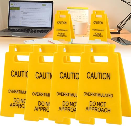 Vorsicht Überstimulierte Zeichen,mini-warnschild „überreizter Schreibtisch“,schreibtischschild Vorsicht, Lustiges Büroschreibtisch Warnschild, Rutschfestes Basi,humorvolles Bürodekorationgro-4pc Vorsicht Überstimulierte Zeichen,mini-warnschild „überreizter Schreibtisch“,schreibtischschild Vorsicht, Lustiges Büroschreibtisch Warnschild, Rutschfestes Basi,humorvolles Bürodekorationgro-4pc von Ukisisi