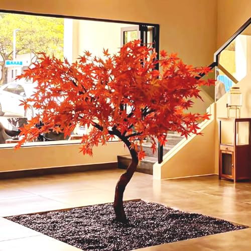 Japanischer Ahorn Künstliche Pflanzen Groß 1.5m 1.8m 2m Hoch Künstlicher Baum Roter Ahorn Kunstpflanze Outdoor Fake Pflanze Kunstblumen Lebensecht Wohn , Büros，Flur, Garten,Wohnzimmer(2x1.5m) von Ukkajovlex