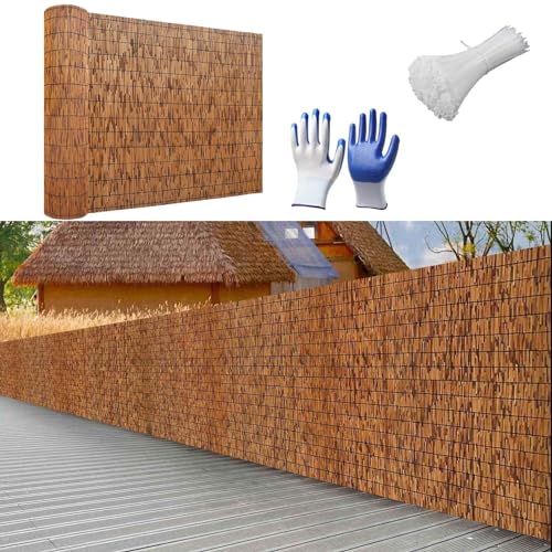 Natursache Bambus Sichtschutz Sichtschutzmatte Schilfmatten Sichtschutz 50 60 70 80 90 100 110 120 130 140 150 160cm H Balkon-Schilfzaun 1 Stuck Schilfrohrzaun Schilfrohrmatte Windschutz Sonnenschutz von Ukkajovlex