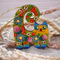 Weihnachtsschmuck Katze Holz Handbemalt Handgemachter Christbaumschmuck Tiere Lustiger Baumschmuck Hochwertig Katzenliebhaber Weihnachtsdeko Weihnachtsschmuck Katze Holz Handbemalt Handgemachter Christbaumschmuck Tiere Lustiger Baumschmuck Hochwertig Katzenliebhaber Weihnachtsdeko von UkrGiftsShop