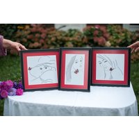 Lot Von 3 Gemälden Fertig Abgeschlossenes Kreuzstich Wanddekor Gesticktes Bild Handgemachte Stickerei Homedekor Handwerk von UkrainianShawlMayya