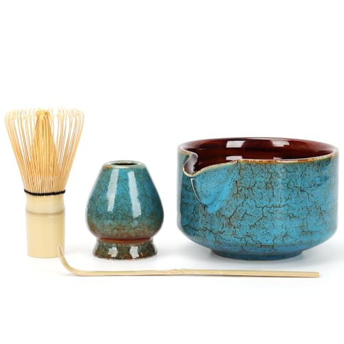 Matcha-Schneebesen-Set,Schale Bambus-Matcha-Schneebesen,Tee-Set,Schneebesenhalter von Ulable